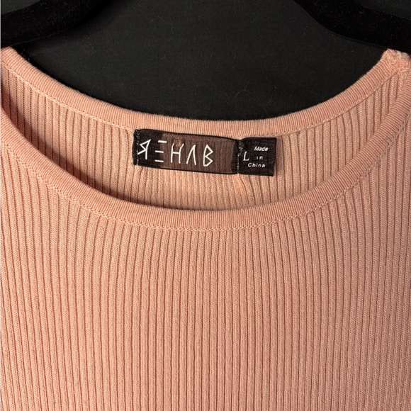 Rehab Blush Ribbed Top - Picture 2 of 9
